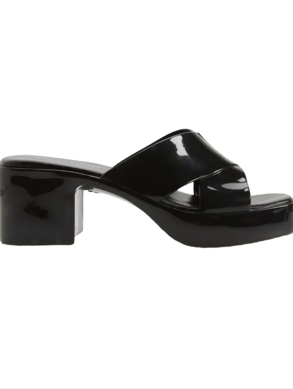 Jeffrey Campbell Bubblegum Platform Sandals in black shiny Size 8 NWOT